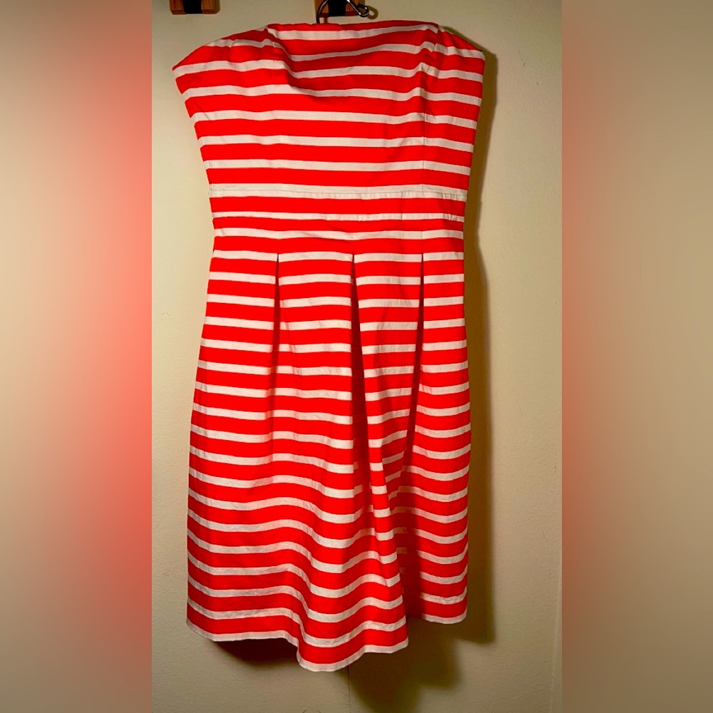 NWOT never been worn strapless striped dress